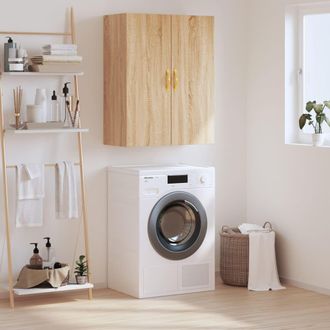 vidaXL Armario De Pared Roble Sonoma 69,5x34x90 Cm Vidaxl