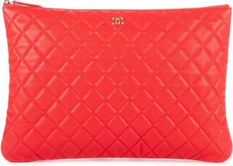 Chanel Logo Zip Clutch Koppeling