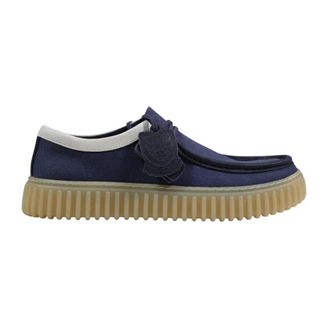 Clarks Torhill Lo - Heren - Veterschoenen - Blauw - 45 EU - Schoenen