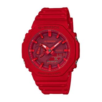 Casio Accessoires, Heren, Rood, ONE Size, G-Shock Ga-2100-4Aer