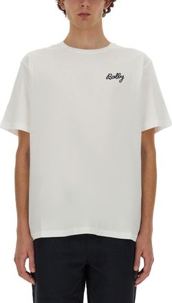 BALLY｜SHORT-SLEEVED ROUND NECK T-SHIRTS (MJE05JCO018-U9 Bally Outlet: T-shirt men - Black | Bally t-shirt