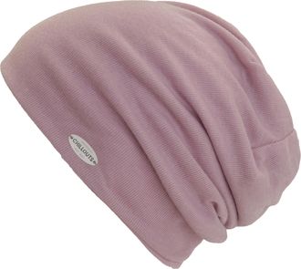 Chillouts Beanie CHILLOUTS Awanui Hat, Damen, lila, Materialmix, M&uuml;tzen Beanie, L&auml;ssige Slouch-Beanie f&uuml;r urbane Styles