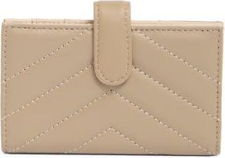 Mundi Debbie Quilted Card Case in Taupe at Nordstrom Rack