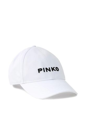 Pinko Honkbalpet met geborduurd logo - Wit
