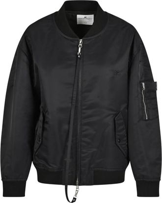 Courr&egrave;ges Nylon Bomberjack - Dames - Bomber jackets - Zwart - S - Nylon - Jassen