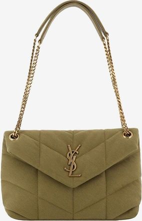 Saint Laurent Schultertasche aus gestepptem Stoff Loulou Puffer Small