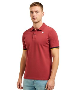 K-Way Red Shirt Collar Polo