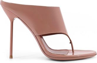 PARIS TEXAS Lidia Thong Patent Leather Sandals