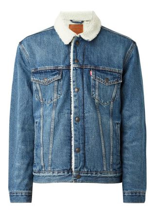 Levi's Typ 3 Sherpa Jacke aus Denim mit Teddyfutter