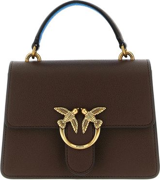 Pinko Pinko, Dames, Tassen, Bruin, Maat: ONE Size Katoen