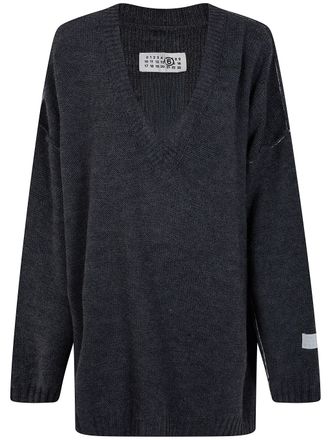 Maison Margiela V Neck Oversized Sweater