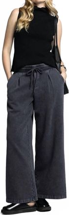Thread & Supply Carmelle Weekend Wide Leg Pants In Black