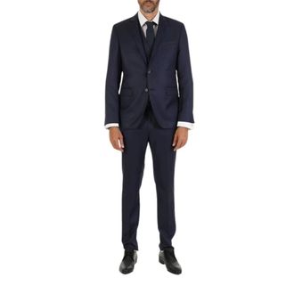 Karl Lagerfeld Heren, Pakken, Blauw, Maat: XL