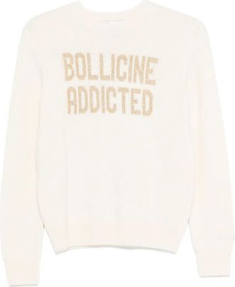 MC2 Saint Barth Grafische trui met ronde hals - Beige