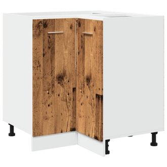 Berkfield Home Kitchen Cabinet Lyon Old Wood 75.5x75.5x81.5 cm Engineered Wood in Brown