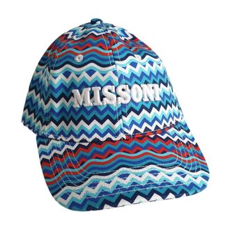 Missoni Multicolor Katoenen Baseball Cap - Dames - Petten - Veelkleurig - ONE Size - Katoen - Accessoires