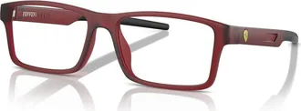 Ferrari 57mm Rectangle optical glasses in Red at Nordstrom