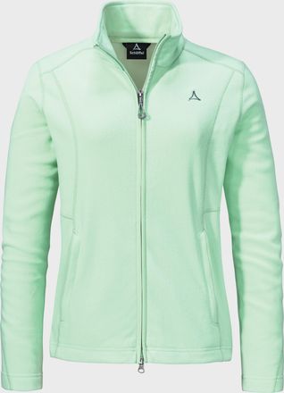 Sch&ouml;ffel Fleecejacke SCH&Ouml;FFEL Fleece Jacket Leona3, Damen, Gr. 38, gr&uuml;n (6205, gr&uuml;n), Oberstoff: 100% Polyester, regular fit, hoch geschlossener Ausschnitt, Ja