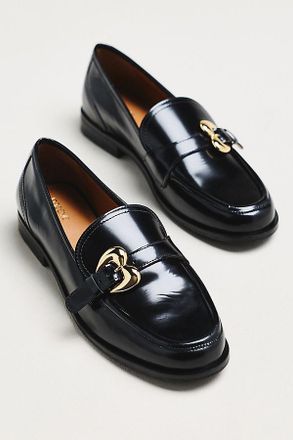 Maeve Heart Buckle Loafers