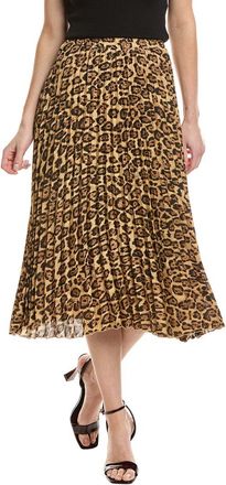 T Tahari Print Midi Skirt
