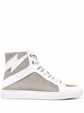 Zadig&Voltaire Sneakers met glitter - Wit