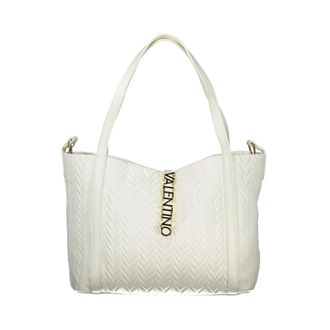 Mario Valentino Tassen, Dames, Wit, ONE Size, Schoudertas met 2 handvatten