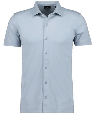 Ragman Poloshirt RAGMAN, Herren, Gr. XXL, silber (silber, 024), Baumwolle, regular fit, ohne Ausschnitt, Shirts Poloshirt