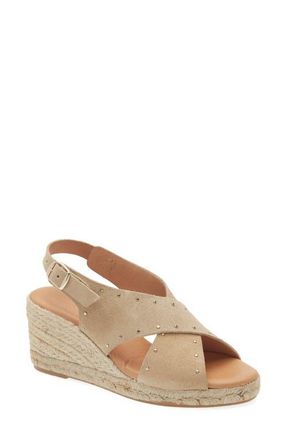 Cordani Eleni Slingback Espadrille Platform Wedge Sandal in Camel Suede at Nordstrom, Size 6.5Us