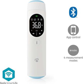 Nedis Termometro Infrarrojo Smartlife Pantalla Led Ora Pannan Vit