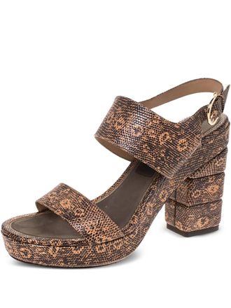 Ferragamo 115 mm Madrina sandalen met plateauzool - Bruin