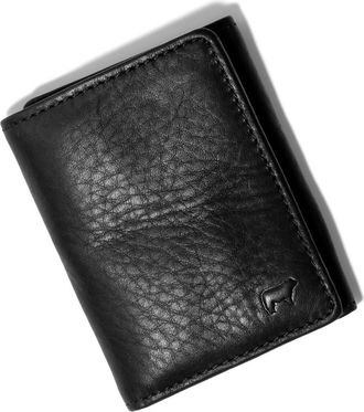 Will Leather Goods Classic Leather Trifold Wallet in Black at Nordstrom