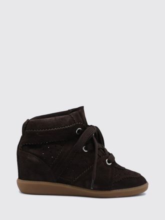Isabel Marant Bobby High-Top Suede Sneakers with Internal Wedge