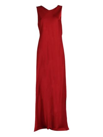 Antonelli cowl-neck maxi dress - Red
