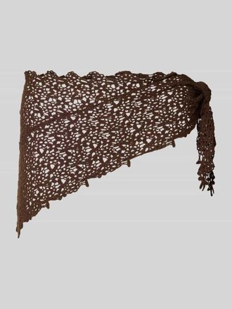 Pieces H&auml;kel Pareo aus reiner Baumwolle Modell KASMIN in Mittelbraun, Gr&ouml;&szlig;e 1