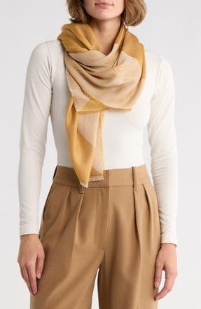 Rag & Bone Geo Dagger Wool Blend Square Scarf in Dijon at Nordstrom Rack