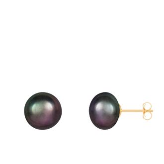Splendid Pearls 14k Yellow Gold 10-11mm Freshwater Pearl Stud Earrings