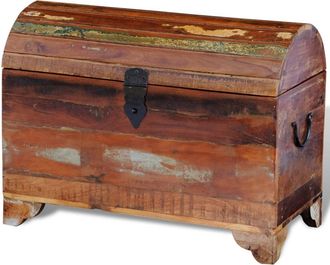 vidaXL Cofre De Almacenamiento De Madera Maciza Reciclada Vidaxl