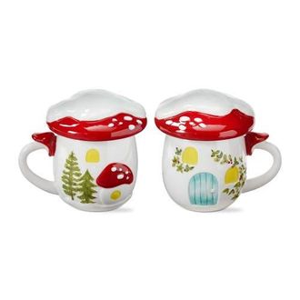 Tag Mushroom Lidded Mug Multicolor Ceramic Spring Design in Multicolored at Nordstrom