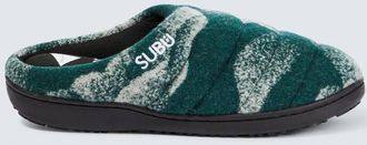 And Wander x Subu jacquard wool-blend slippers