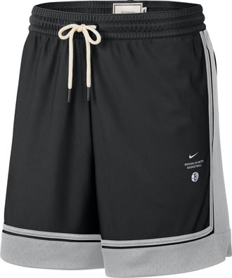 Nike Mens Brooklyn Nets Standard Issue 6 Basketball Shorts in Black | IQ1675-010