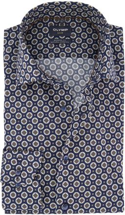 Olymp Business overhemd Olymp Luxor Modern Fit donkerblauw katoen