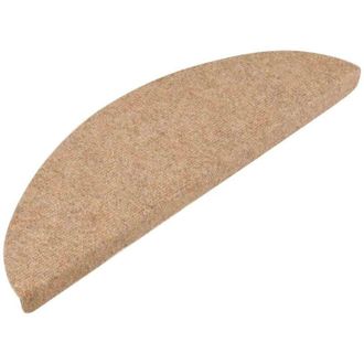 vidaXL Stair Mats Self-adhesive 30 pcs Beige 56x17x3 cm vidaXL