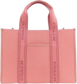 Coach Pre-owned Tote Bags, female, Pink, Size: ONE SIZE Pre-owned Tote Bag