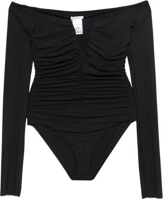 Amazu&igrave;n Alika Off-shoulder Ruched Bodysuit