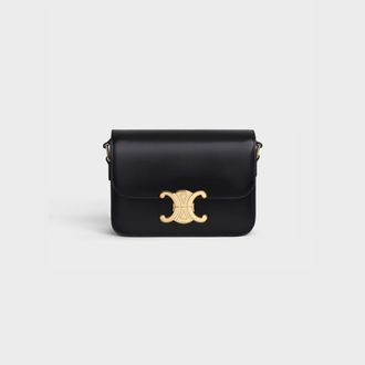 Celine Teen Triomphe Shoulder Bag - Black