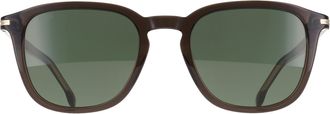 HUGO BOSS Round Mens Transparent Dark Grey Green 1845/S - One Size