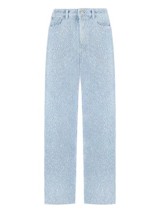 Mani&egrave;re De Voir Sara boucl&eacute; jeans - women - Cotton/Polyester - 10 - Blue