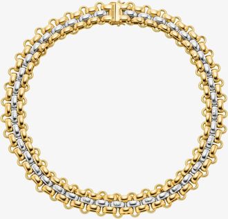 Michael Kors Two-Tone 3-Link Necklace