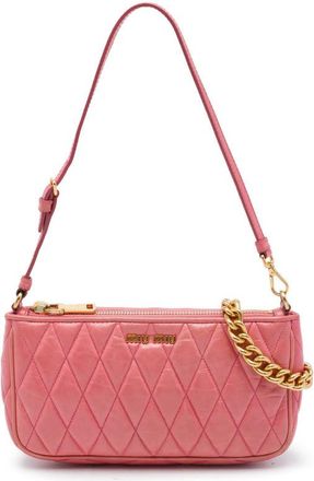 Miu Miu Pre-owned Miu Miu Matelasse Nappa Chain Satchel Ladies HEADYMSFXZEAK038