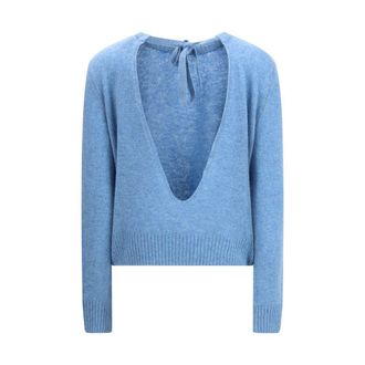 Marni Womens Blue Cashmere Sweatshirt Clothing